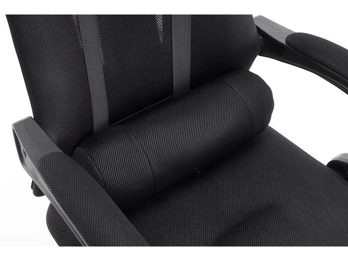 Fauteuil de bureau ergonomique noire 60 x 155 x 130 cm BUR10088