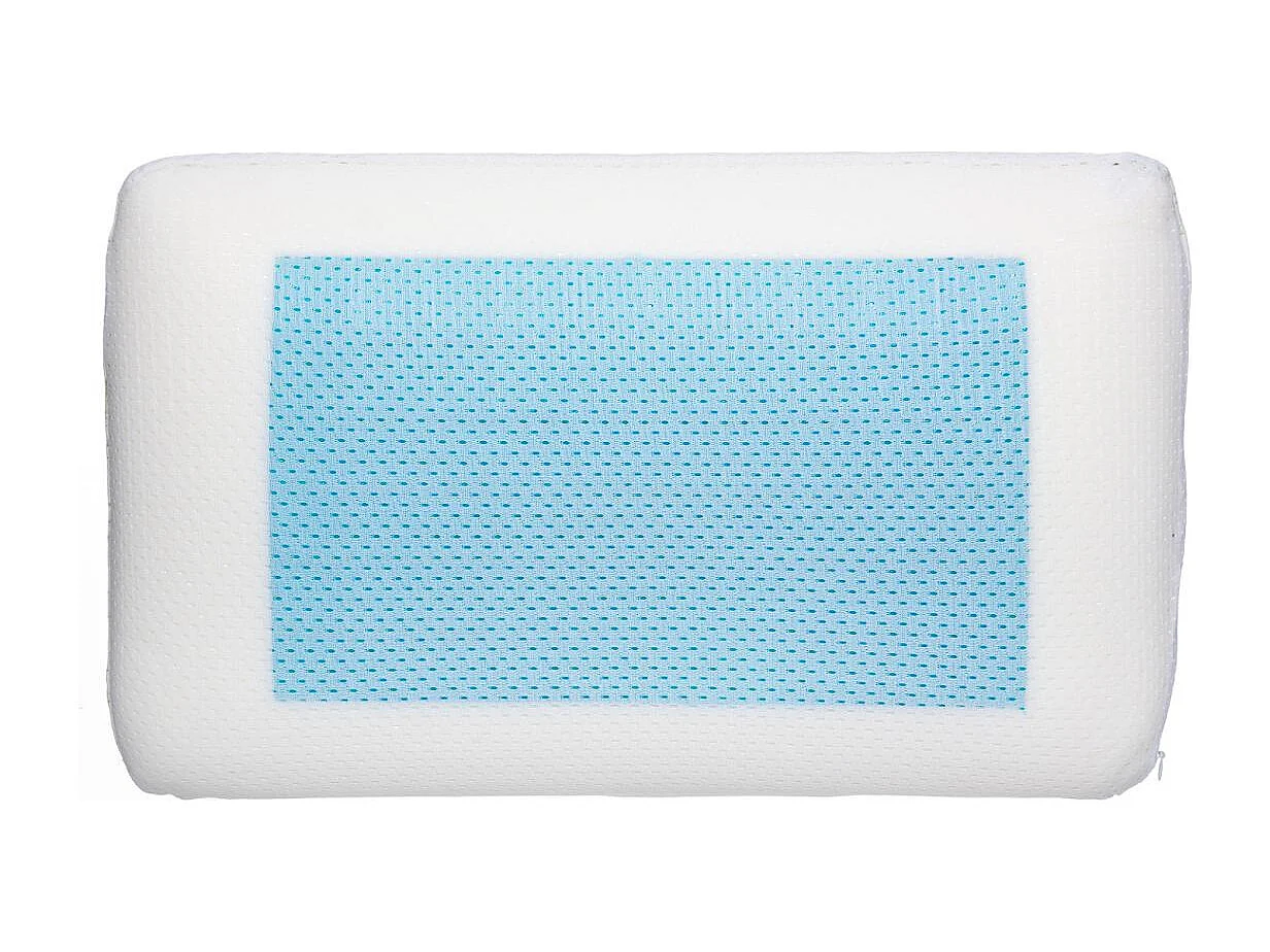 Oreiller Ergonomique "Gel Box" 30x50cm Blanc