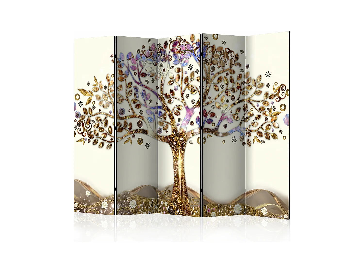 Paravent 5 Volets "Golden Tree" 172x225cm