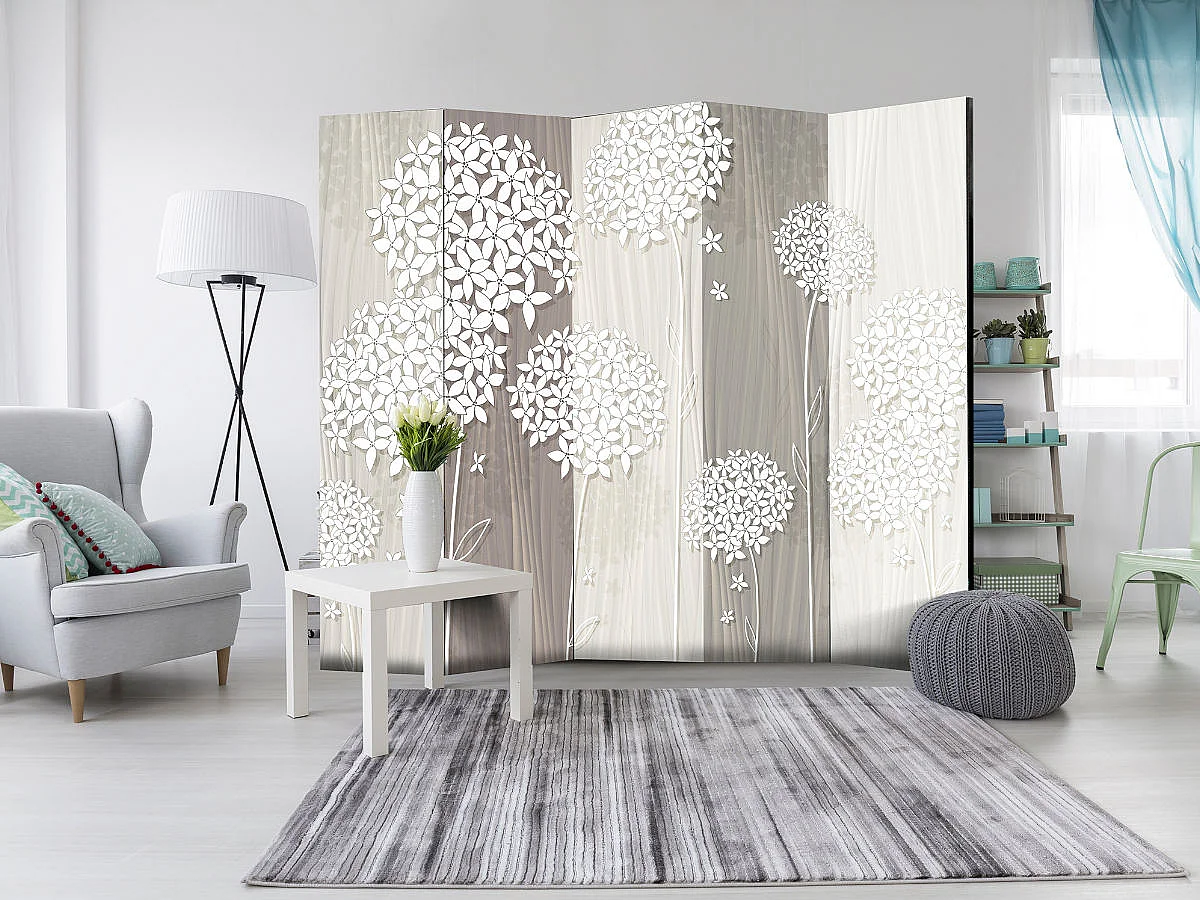 Paravent 5 Volets "Paper Dandelions" 172x225cm