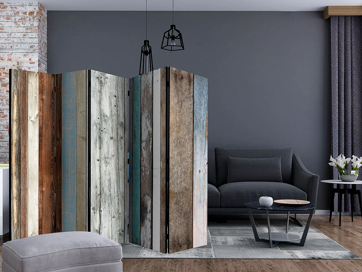 Paravent 5 Volets "Colors Arranged" 172x225cm