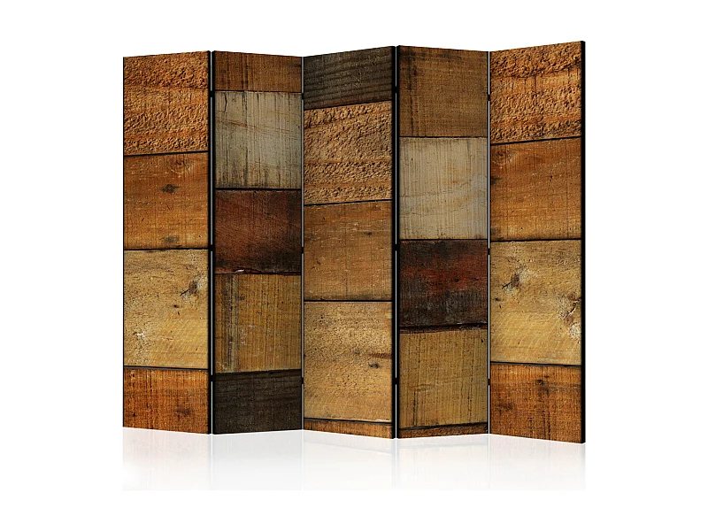 Paravent 5 Volets "Wooden Textures" 172x225cm