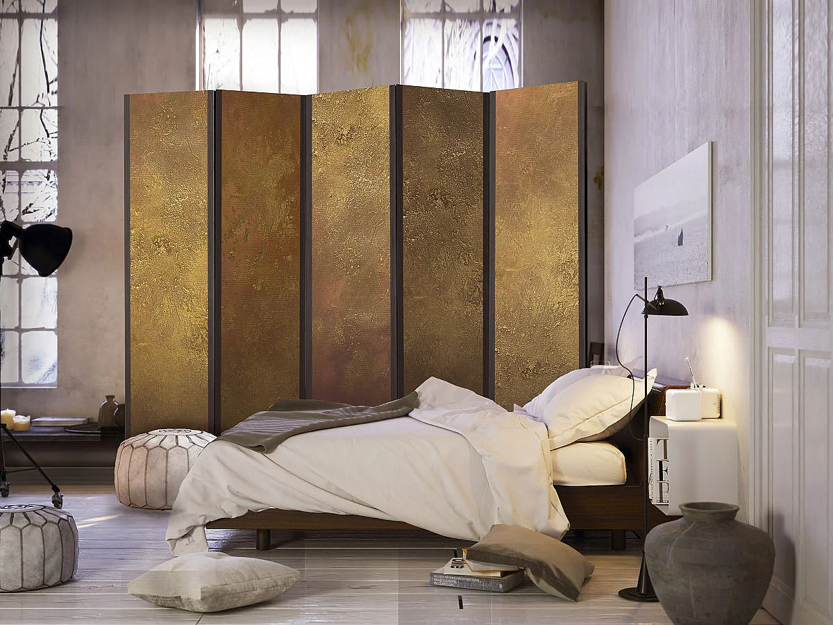 Paravent 5 Volets "Golden Temptation" 172x225cm