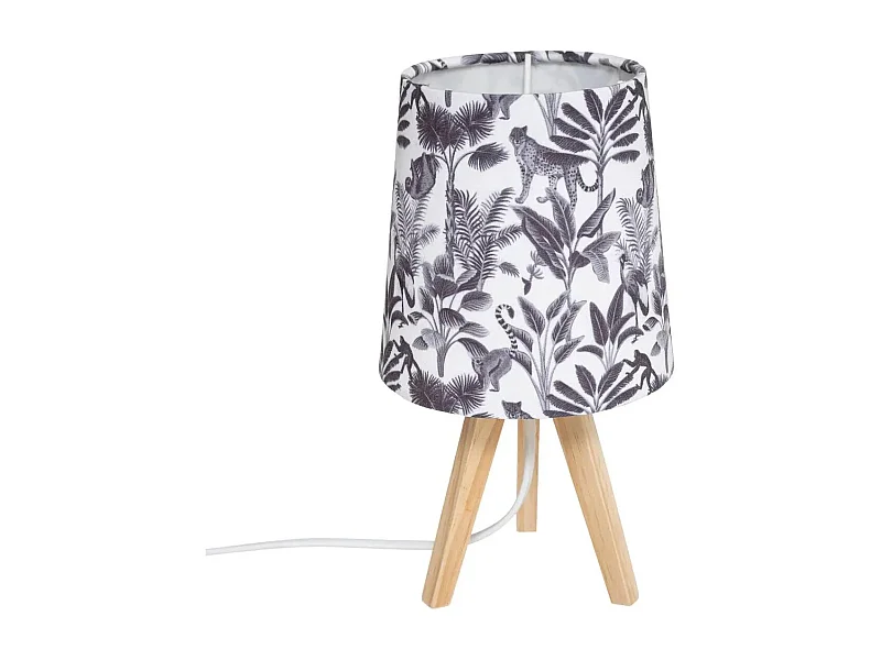 Lampe à Poser Enfant "Jungle" 23cm Bleu