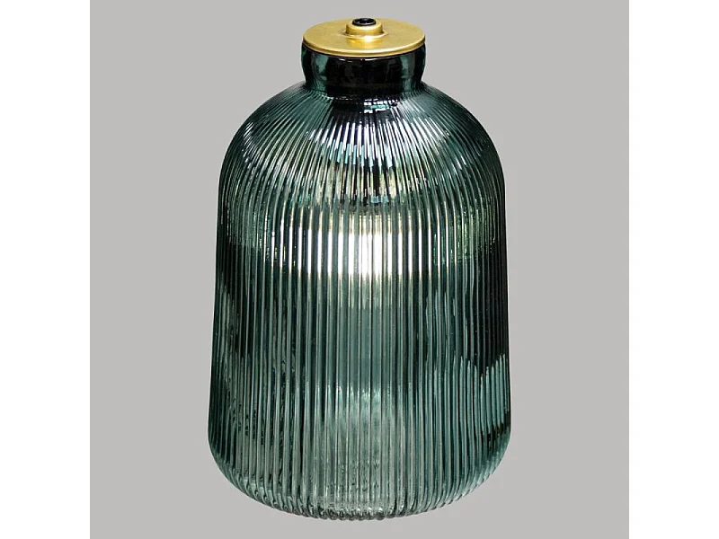 Lampe à Poser LED en Verre "Livio" 27cm Vert