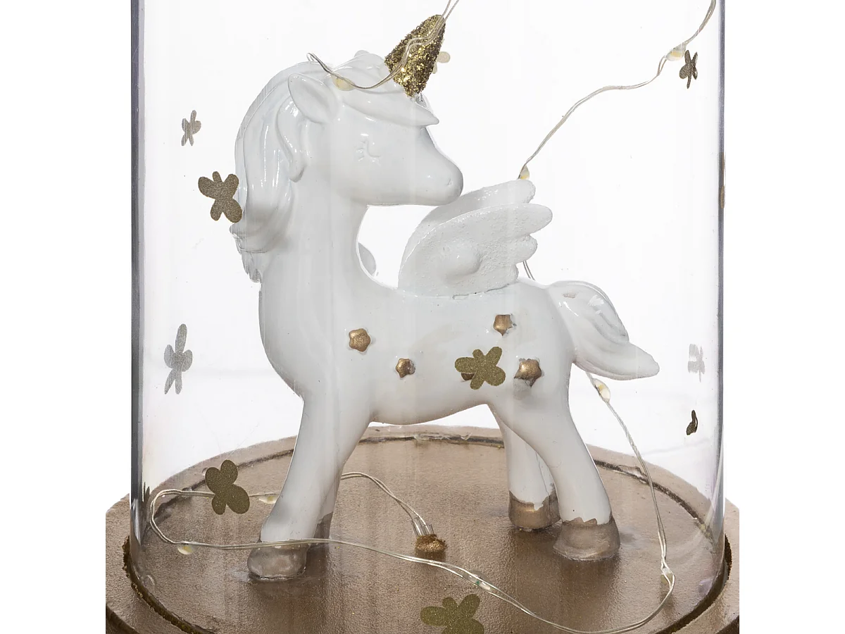 Lampe à Poser Enfant "Licorne" 18cm Multicolore