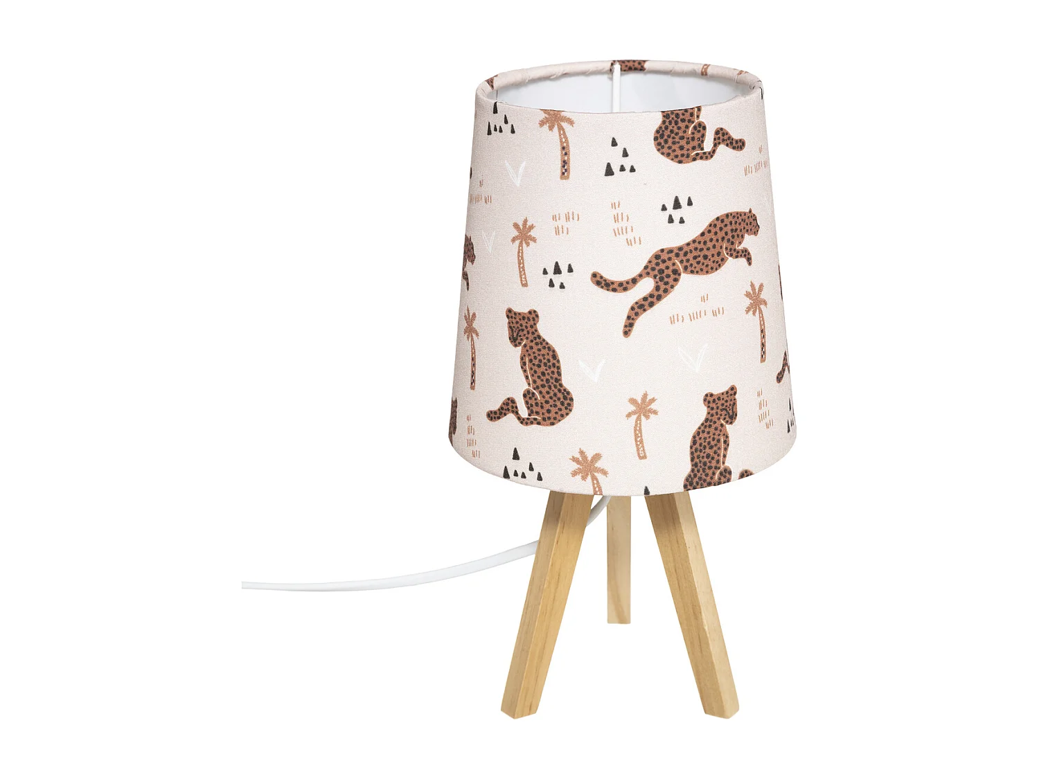 Lampe à Poser Enfant "Panthère" 23cm Rose