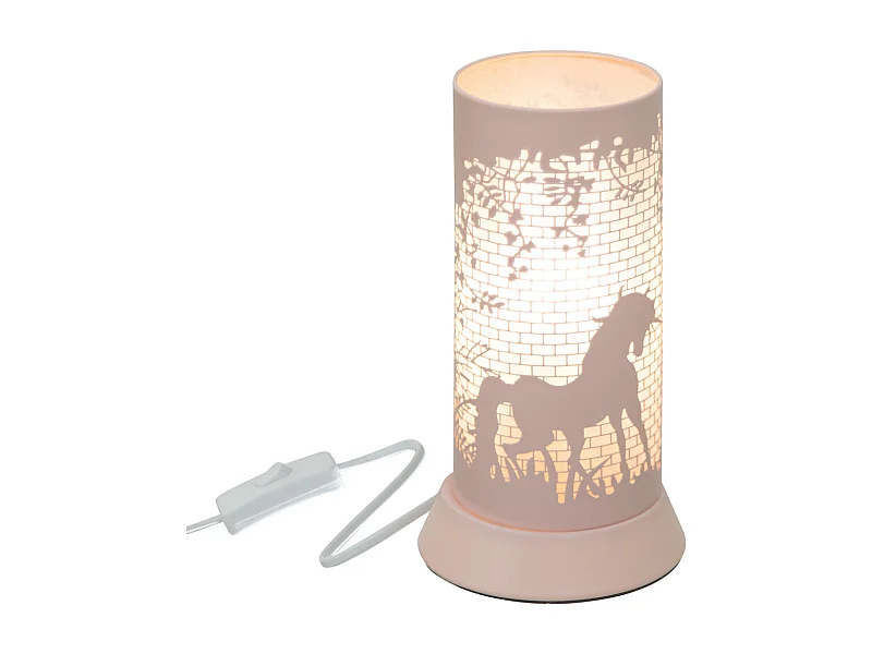 Lampe à Poser pour Enfant "Décor" 20cm Rose