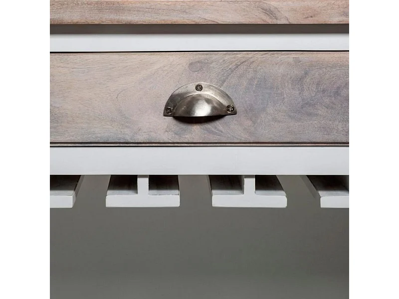 Comptoir de Bar en Bois "Aleria" 115cm Naturel