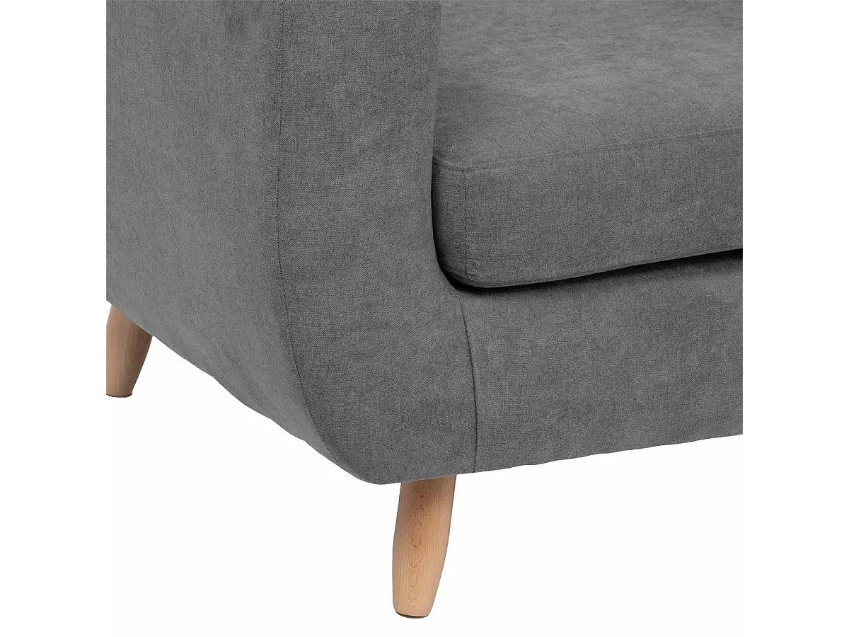 Canapé 2 Places Design "Rétro" 150cm Gris