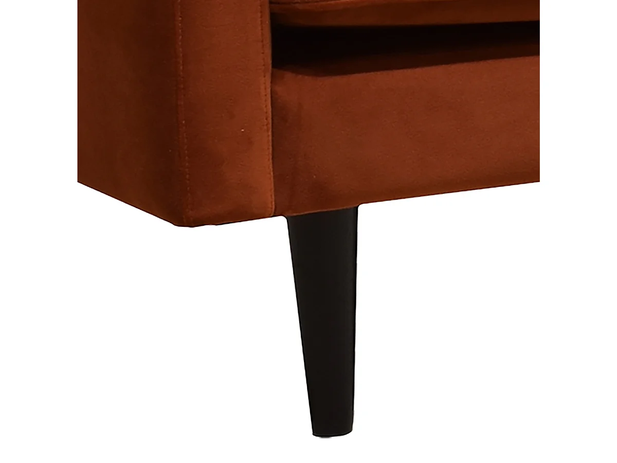 Canapé 3 Places en Velours "Candice" 194cm Ambre