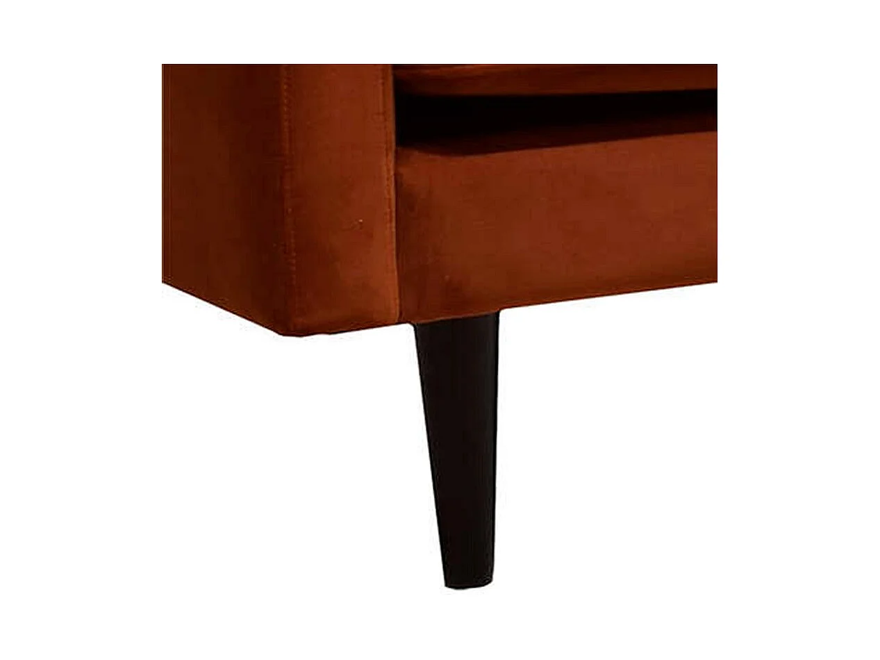 Canapé 3 Places en Velours "Candice" 194cm Ambre