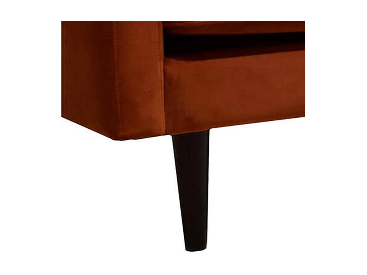 Canapé 3 Places en Velours "Candice" 194cm Ambre