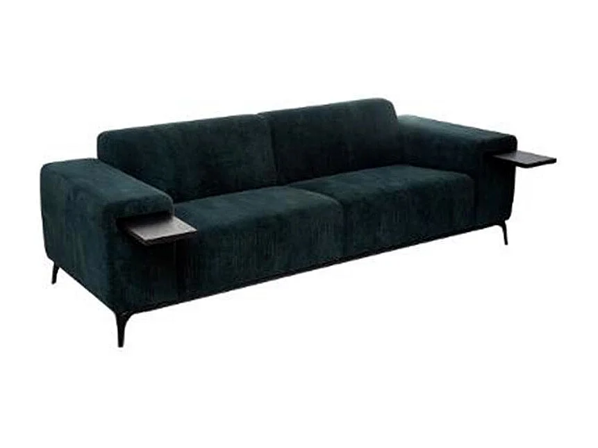 Canapé 3 Places Velours Côtelé "Chris" 230cm Vert