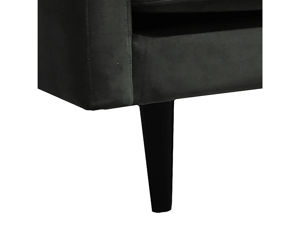 Canapé 3 Places en Velours "Candice" 194cm Gris