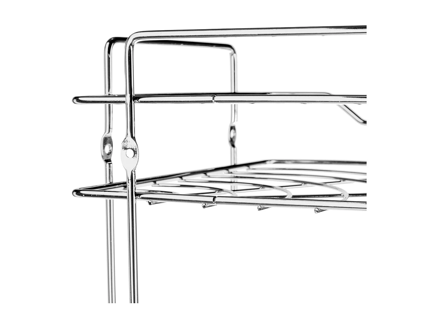 Étagère d'Angle Salle de Bain "Venterra" 56cm Argent