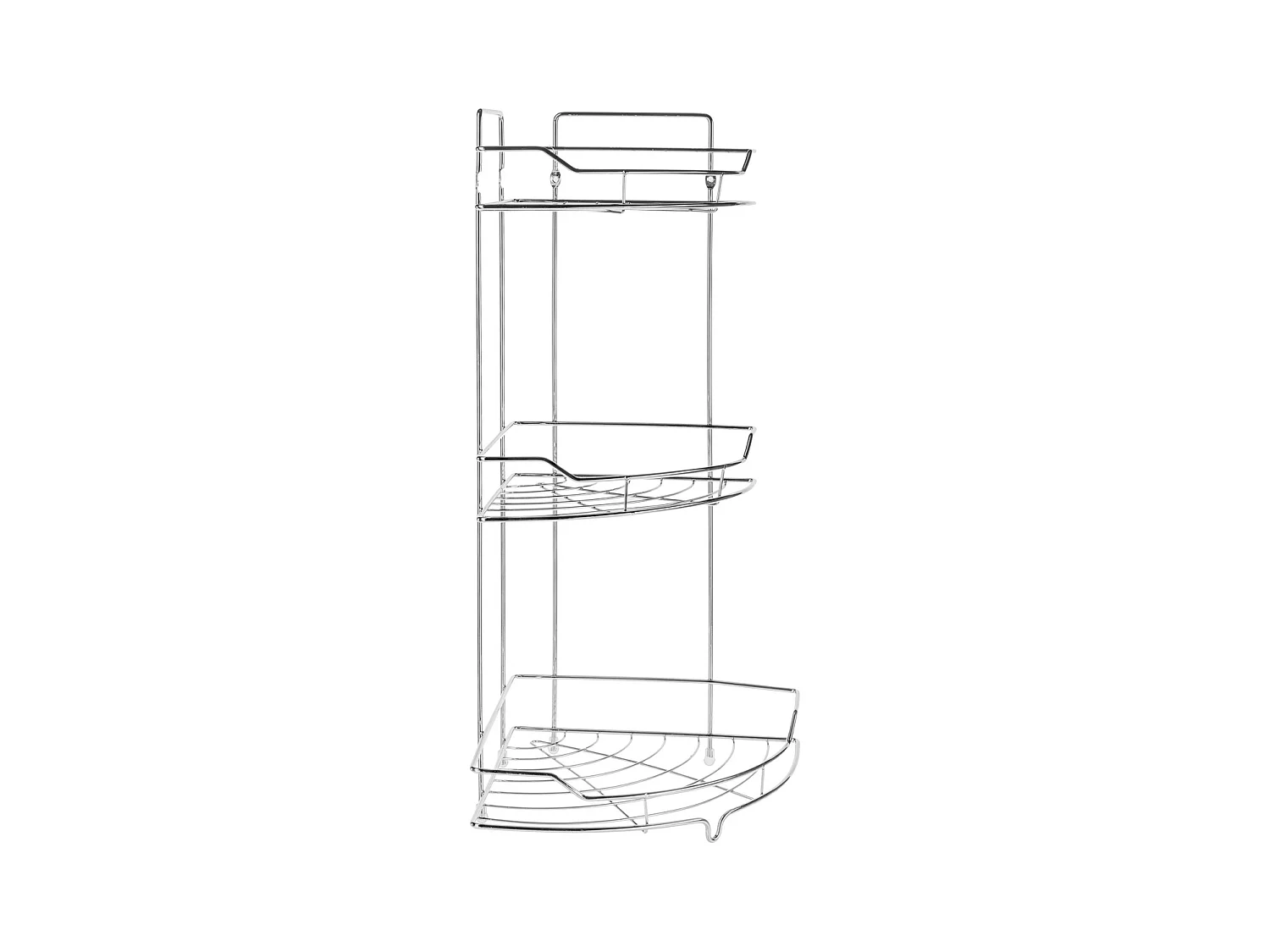 Étagère d'Angle Salle de Bain "Venterra" 56cm Argent