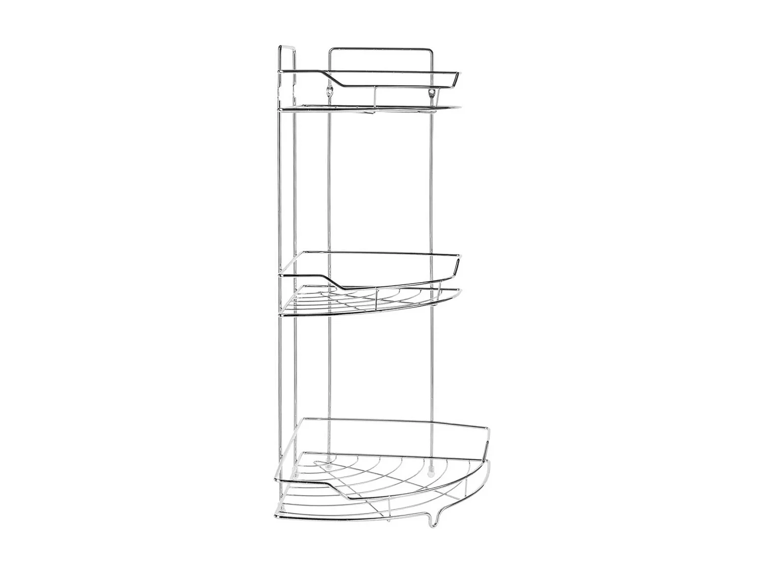 Étagère d'Angle Salle de Bain "Venterra" 56cm Argent