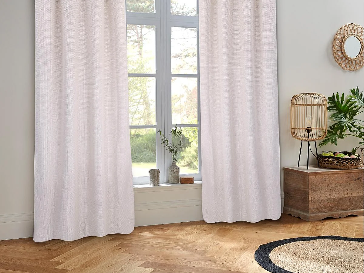 Rideau à Œillets Maille "Wild" 140x260cm Gris