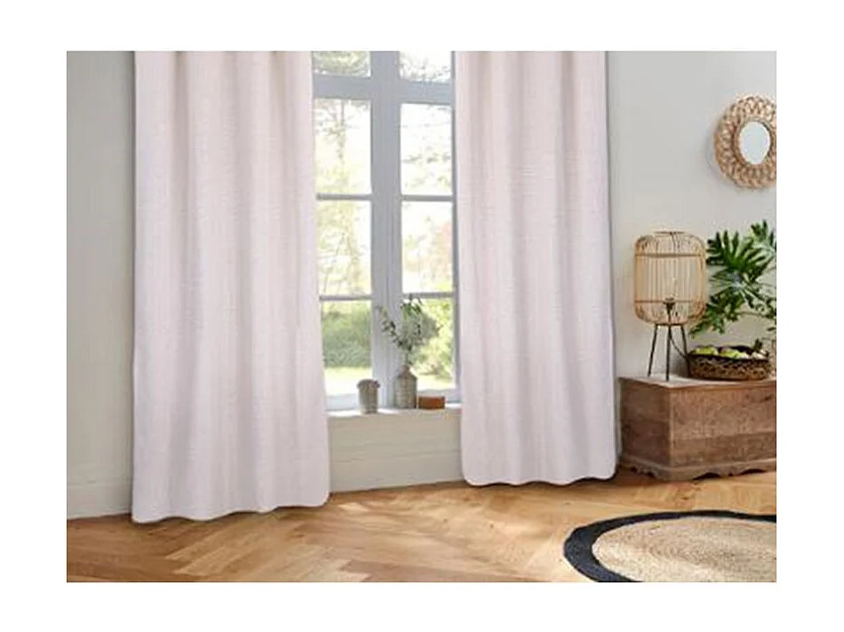 Rideau à Œillets Maille "Wild" 140x260cm Gris