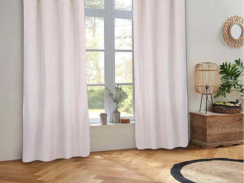 Rideau à Œillets Maille "Wild" 140x260cm Gris