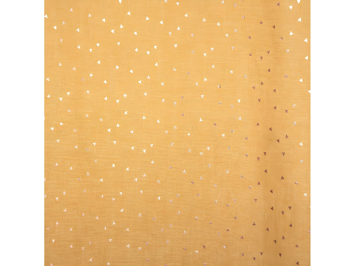 Cortina de algodão ocre 250x140cm