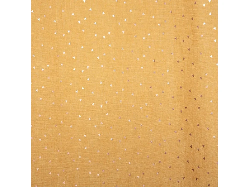 Cortina algodón ocre 250x140cm