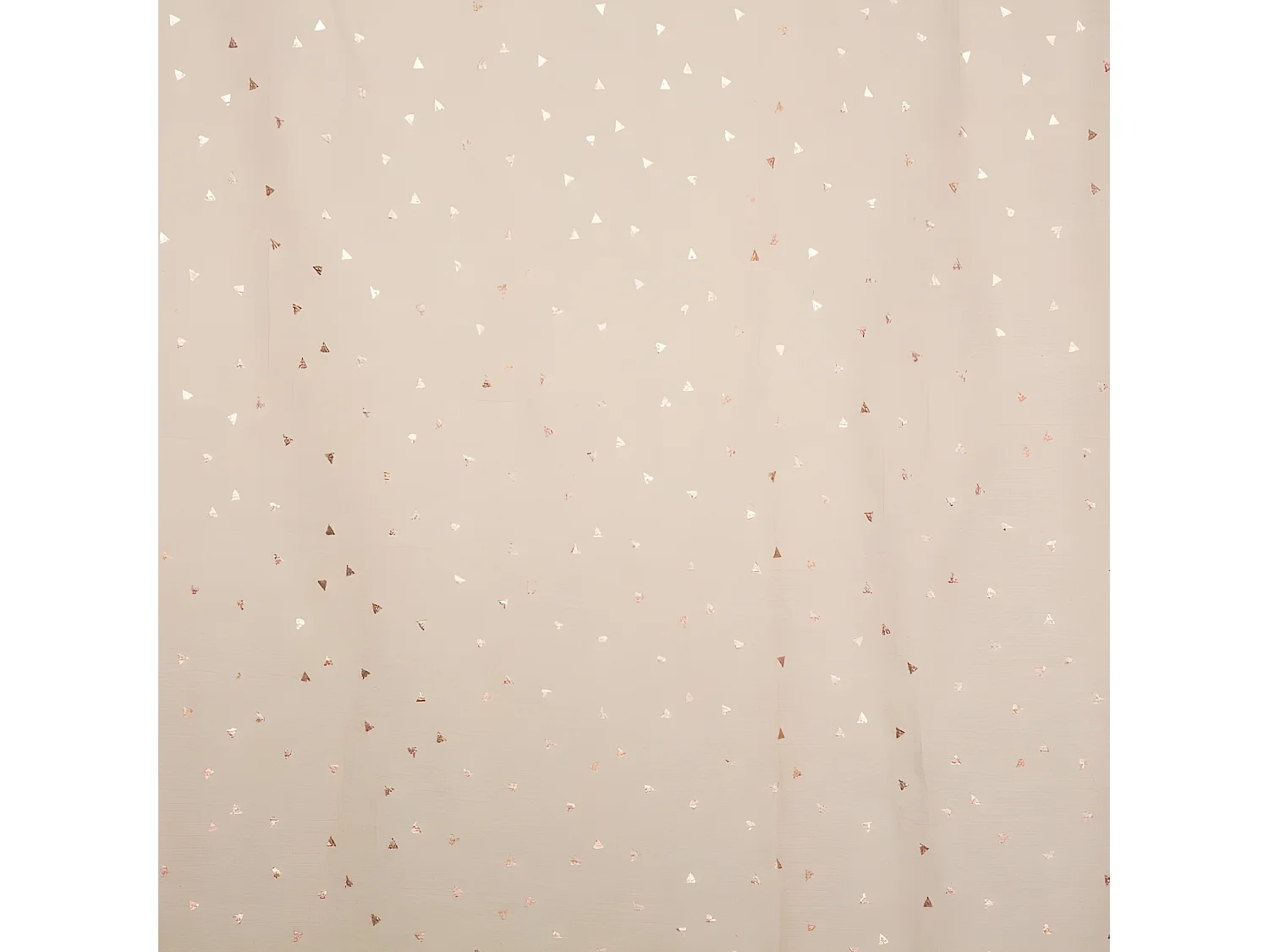 Cortina de algodão bege 250x140cm