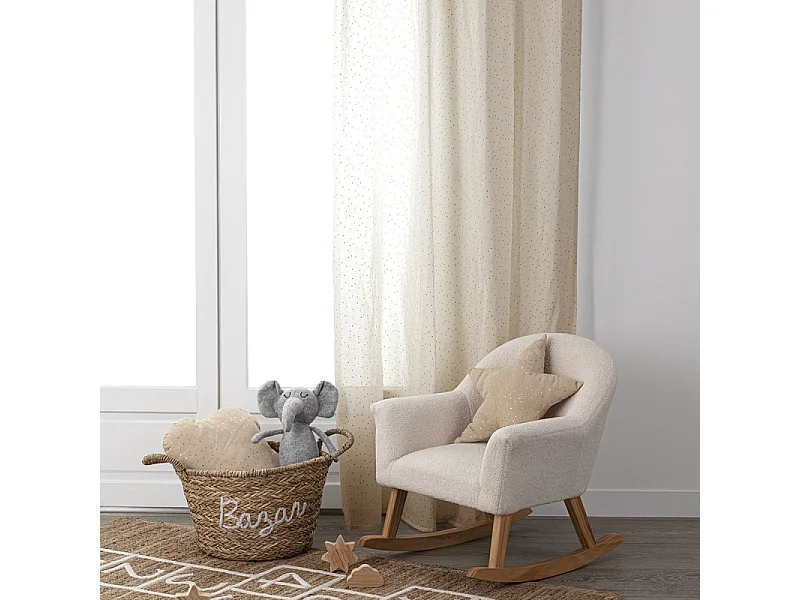 Rideau Enfant "Berlingot" 140x250cm Beige