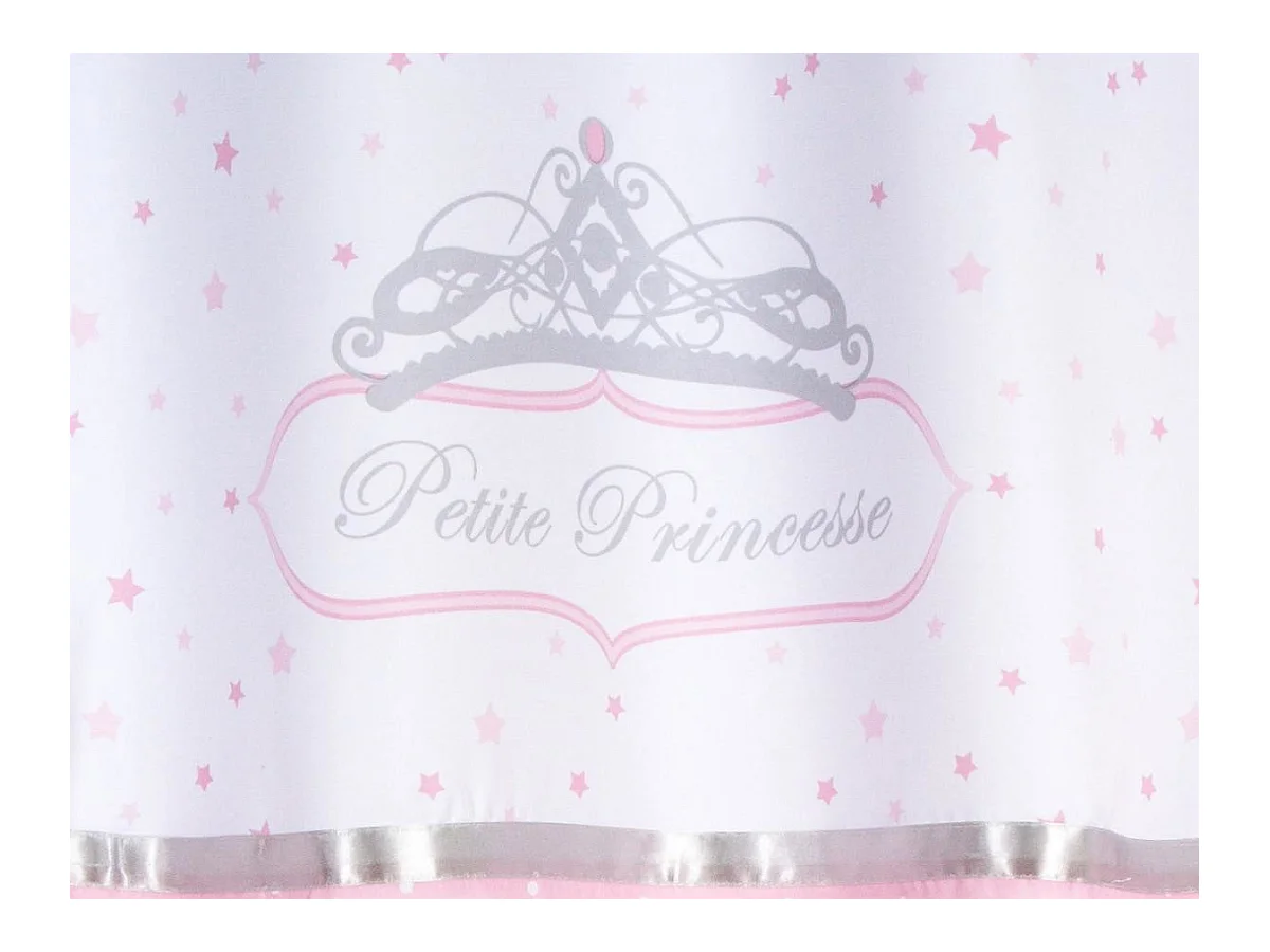 Rideau "Princesse Ruban" 140x260cm Rose