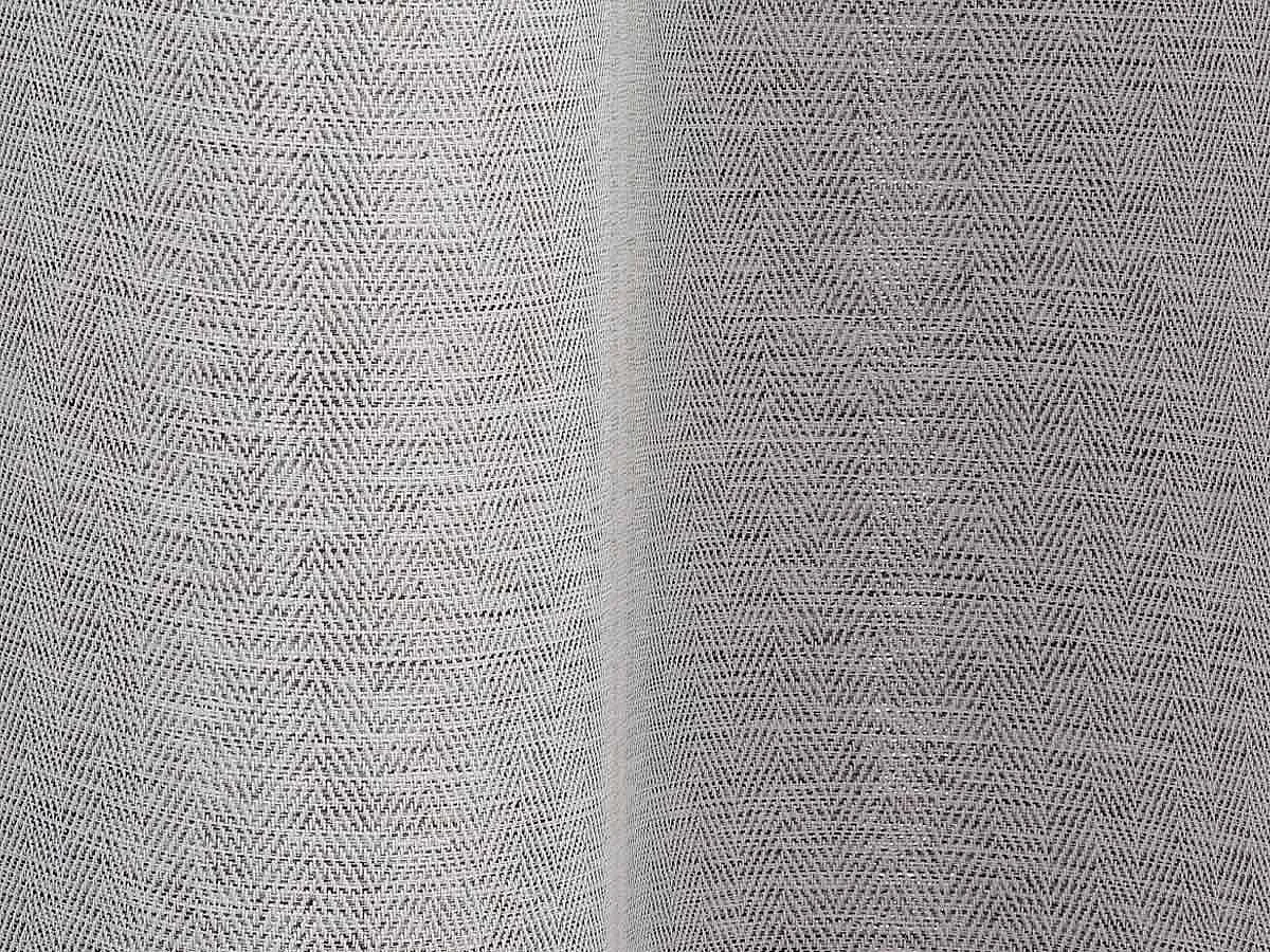 Rideau Occultant "Chevron" 140x260cm Gris Foncé
