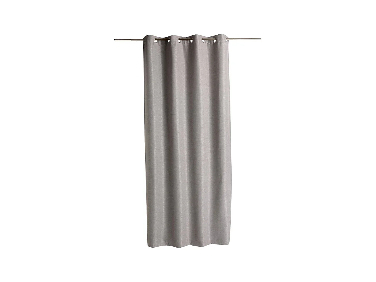 Rideau Occultant "Chevron" 140x260cm Gris Foncé