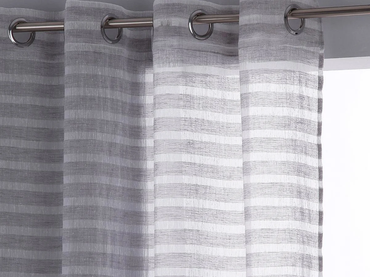Rideau Voilage "Naturel" 140x240cm Gris