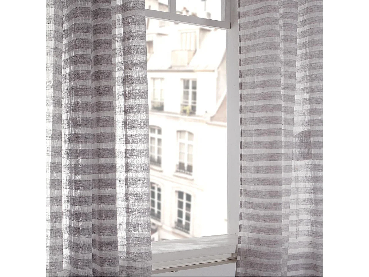 Rideau Voilage "Naturel" 140x240cm Gris
