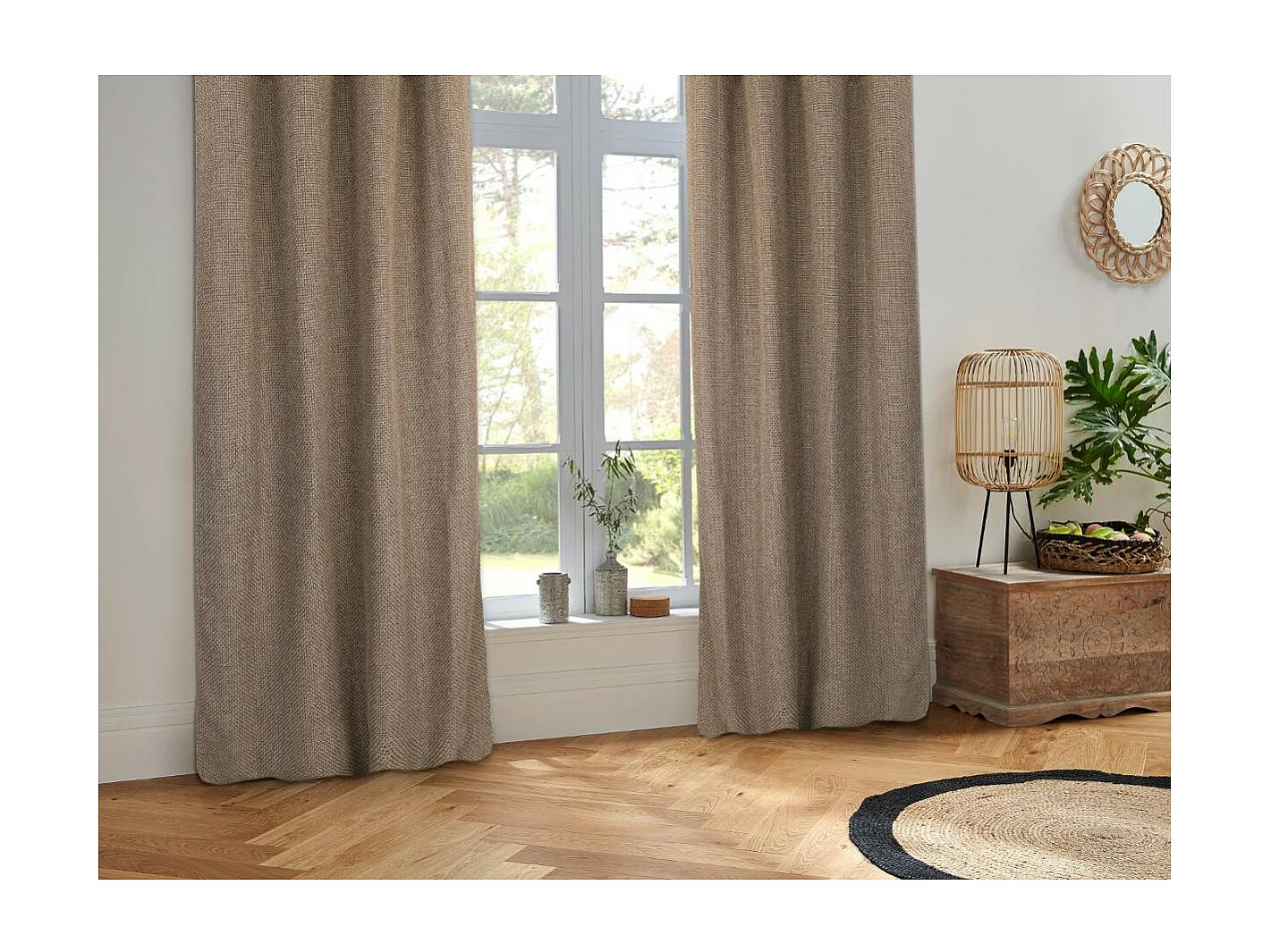 Rideau à Œillets Maille "Wild" 140x260cm Lin