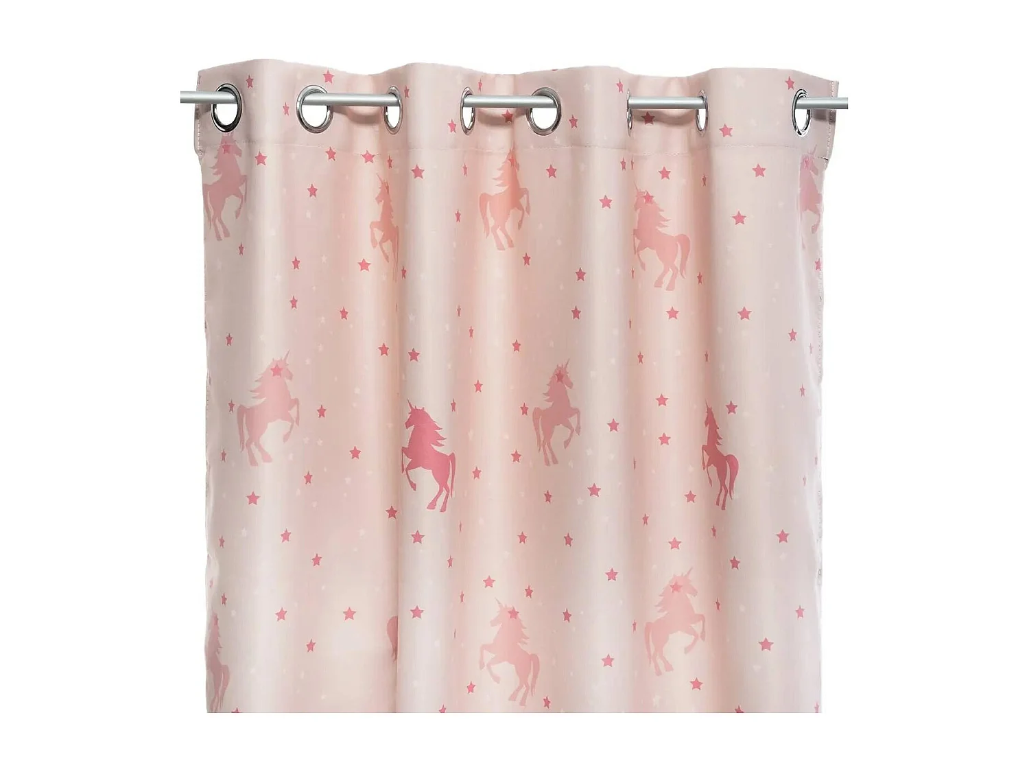 Cortina de unicornio fosforescente 140 x 250 cm