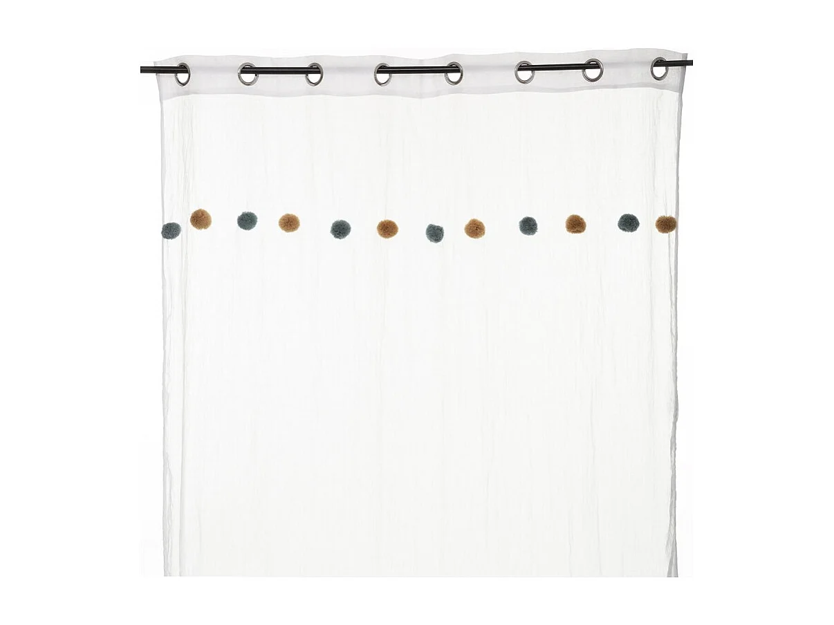 Gordijn katoen wit 240x140cm