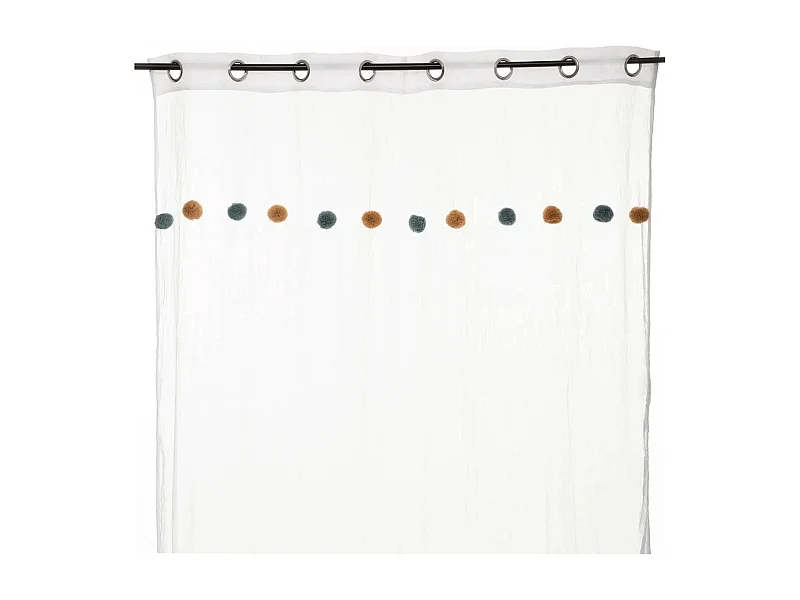 Vorhang Baumwolle weiß 240x140cm