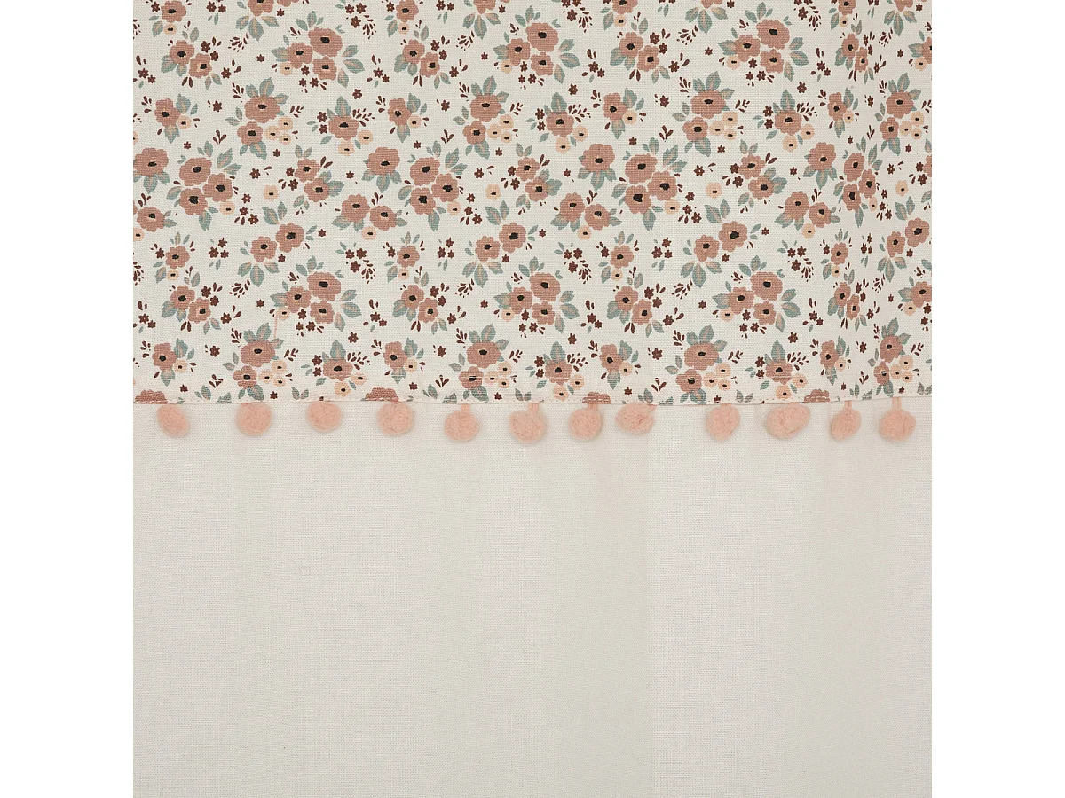 Cortina infantil con diseño floral 140 x 260 cm