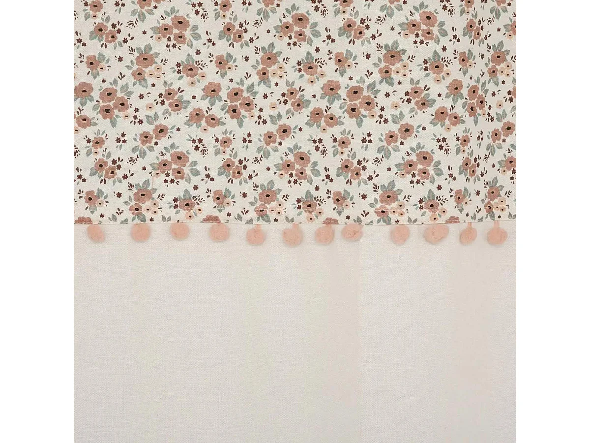 Cortina infantil con diseño floral 140 x 260 cm