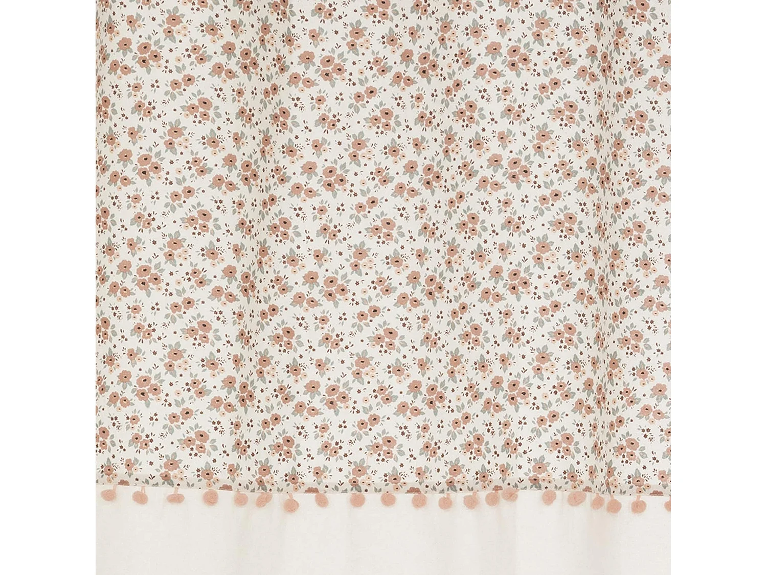 Cortina infantil con diseño floral 140 x 260 cm