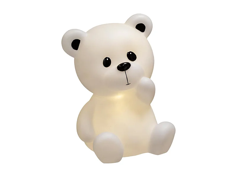 Veilleuse Enfant à Poser "Ourson" 30cm Blanc