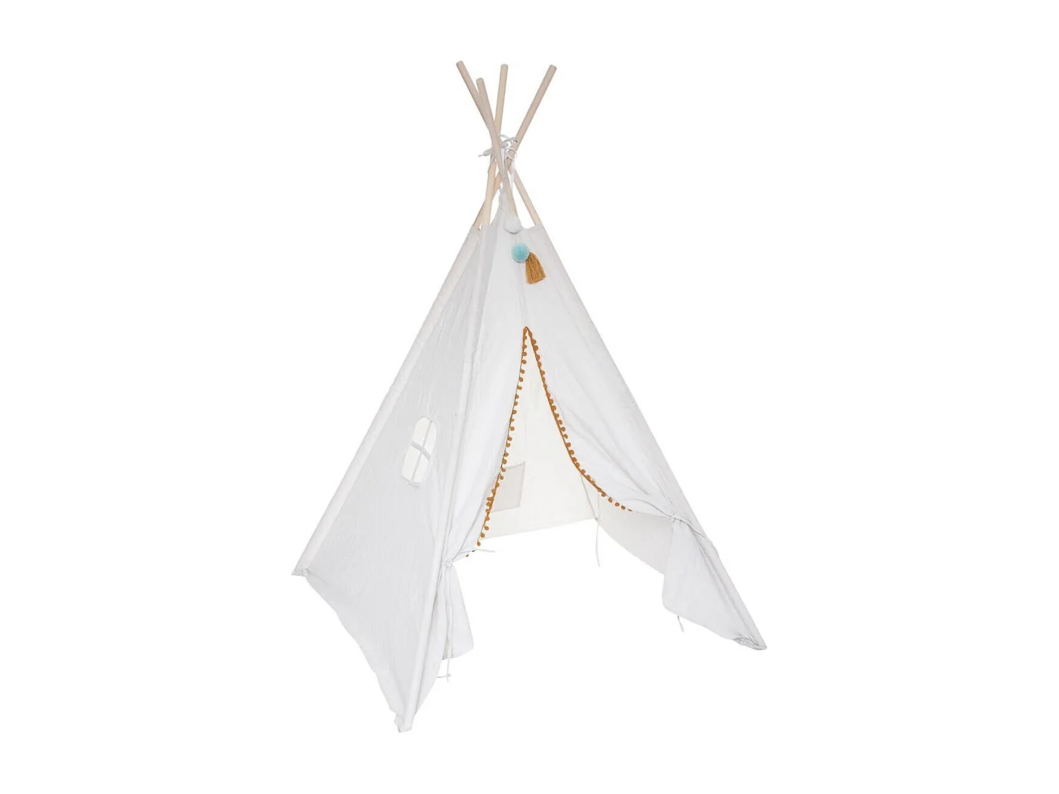 Tipi con pompones redondos