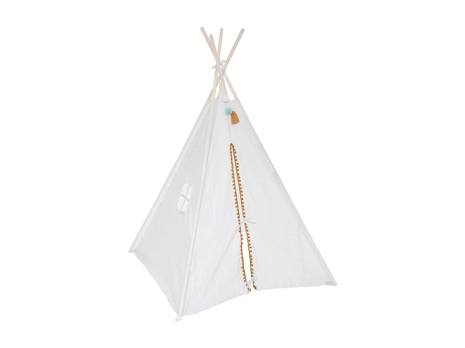 Tipi con pompones redondos