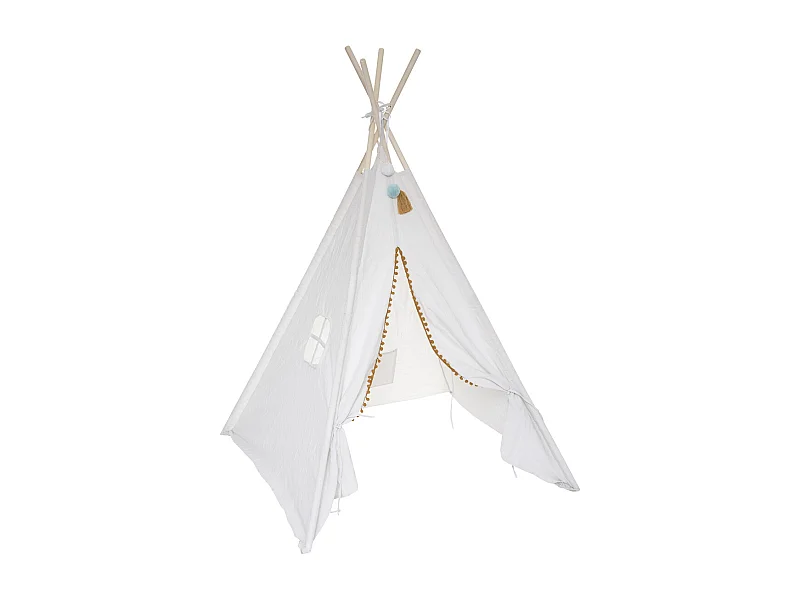 Tipi Enfant Déco "Indien" 160cm Beige