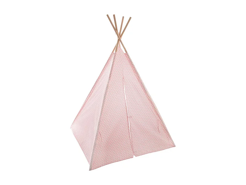 Tipi Déco Enfant "Motifs" 160cm Rose