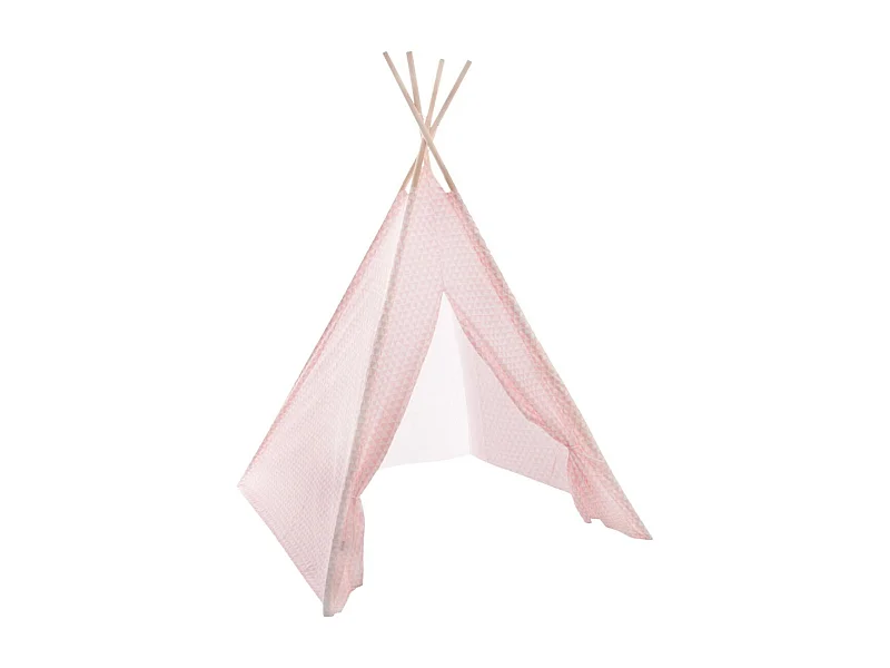Tipi Déco Enfant "Motifs" 160cm Rose