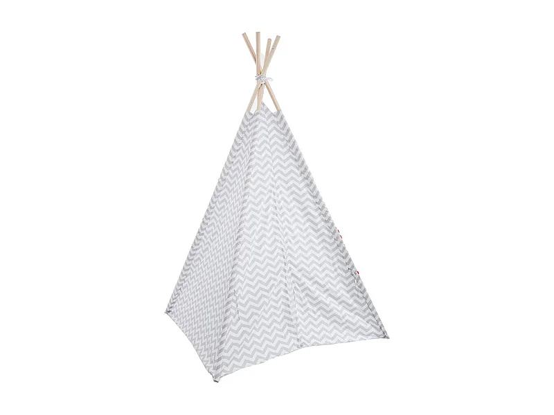Tipi Déco Enfant "Motifs" 160cm Gris