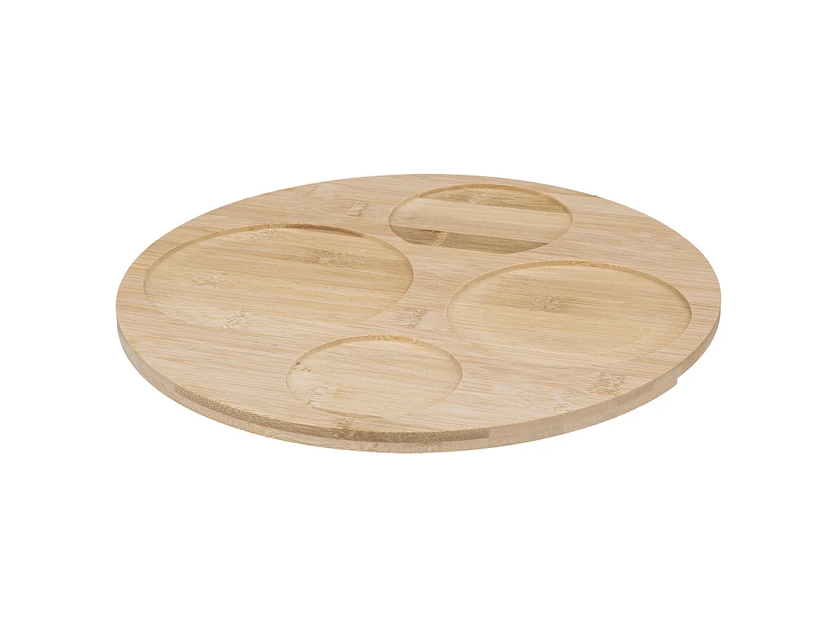 Set Apéritif 5 Pièces "Bambou" 33cm Blanc