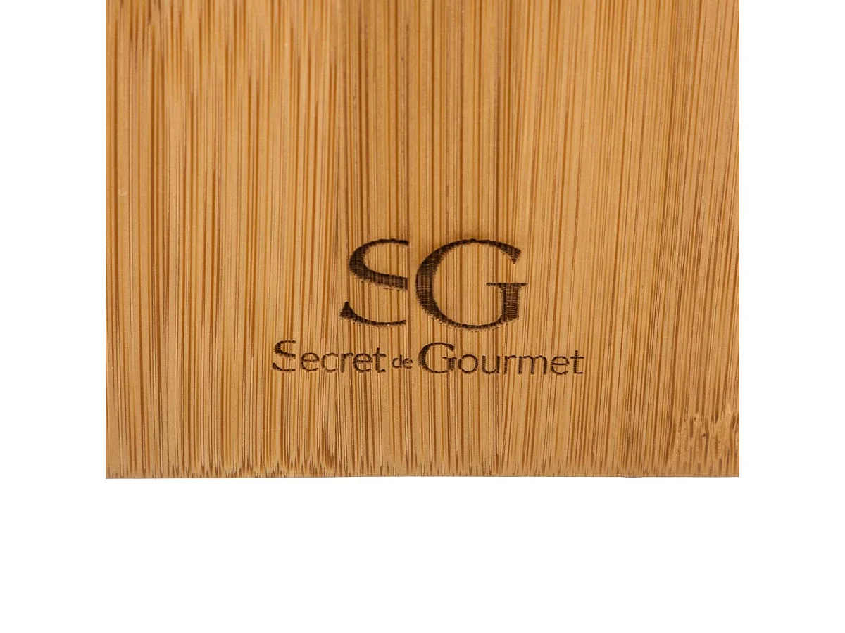 Présentoir à Epices Bambou "Wall" 12 Pots Naturel